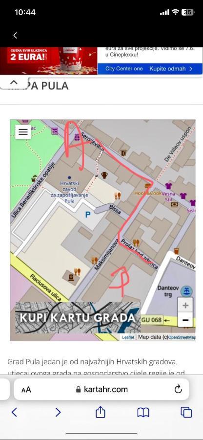 Augusta Apartment Pula Luaran gambar